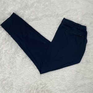Lululemon Commission Pants Mens Size 36 36x33 Blue Straight Leg Zip Pockets Golf